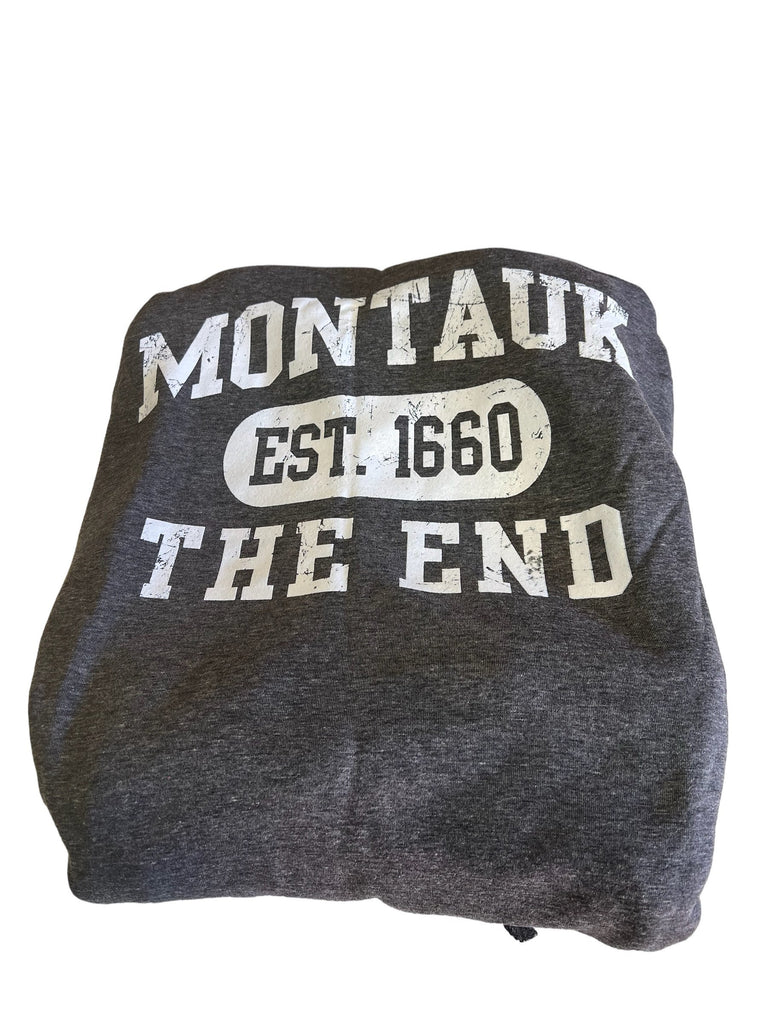 Montauk Surf and Sports Montauk The End Est 1660 Fleece Blanket