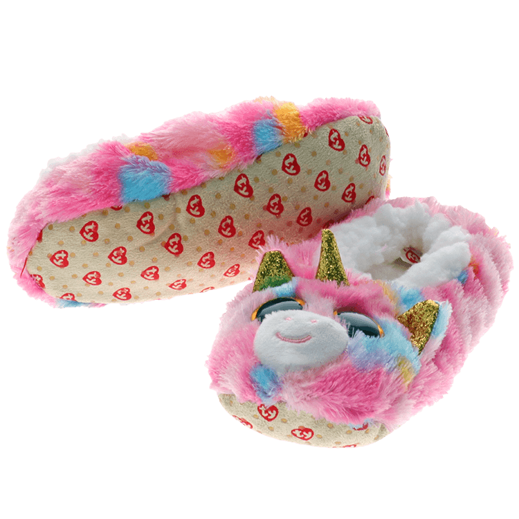 TY Fantasia the Unicorn Girls Slippers