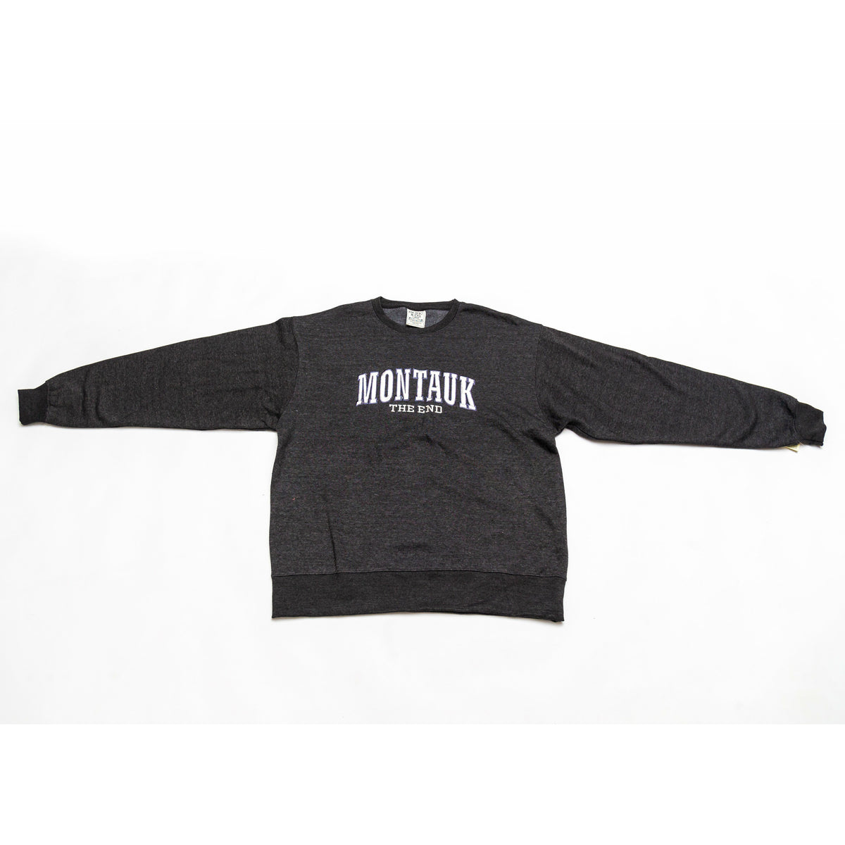 Adult Montauk The End Embroidered Crewneck in Oxford
