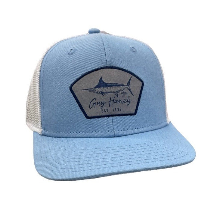 Guy Harvey Est 1986 Trucker Hat in Light Blue