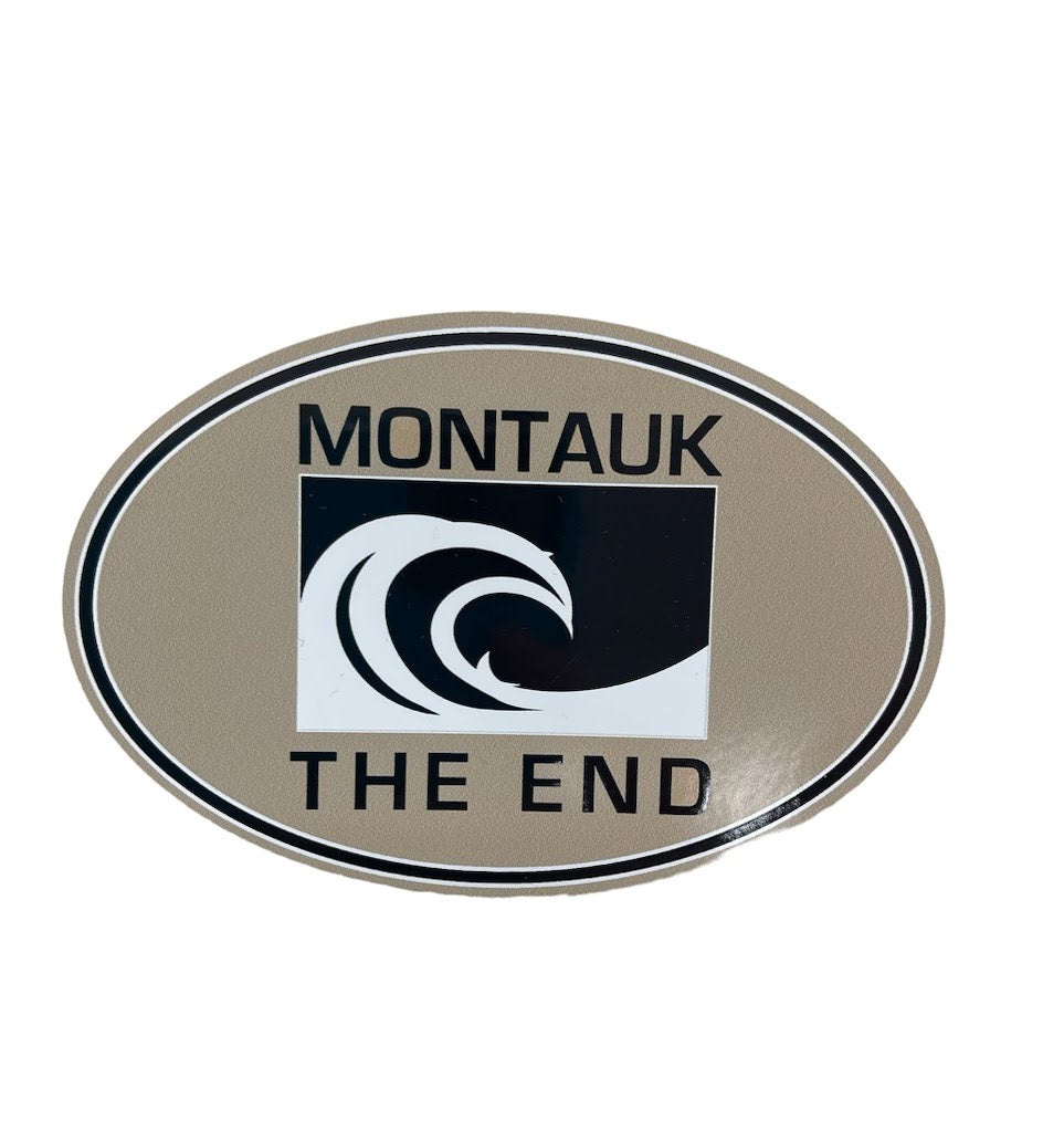 Montauk The End Wave Sticker