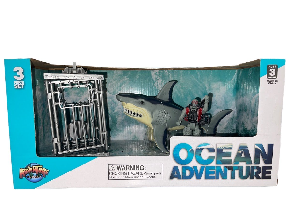 Animal planet great white shark toy online