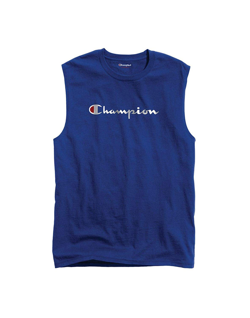 Champion Mens Graphic Jersey Muscle Tank, Adult