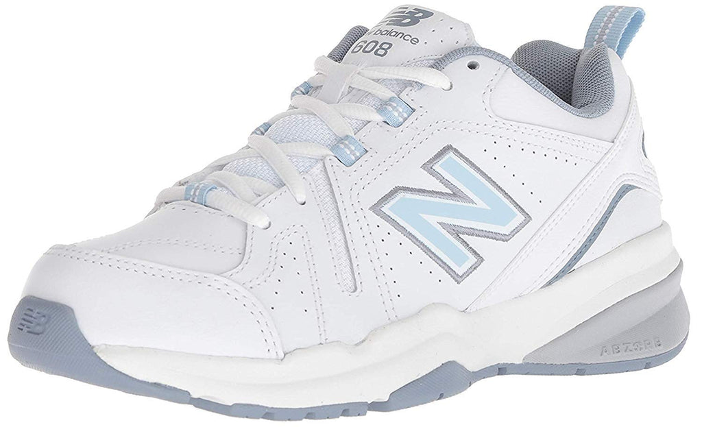 New Balance Womens 608v5 Casual Comfort Cross Trainer Shoe, Adult, White