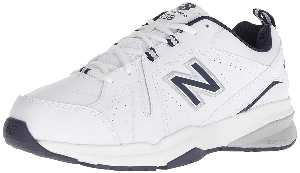 New Balance Mens 608v5 Casual Comfort Cross Trainer, Adult, White/Navy