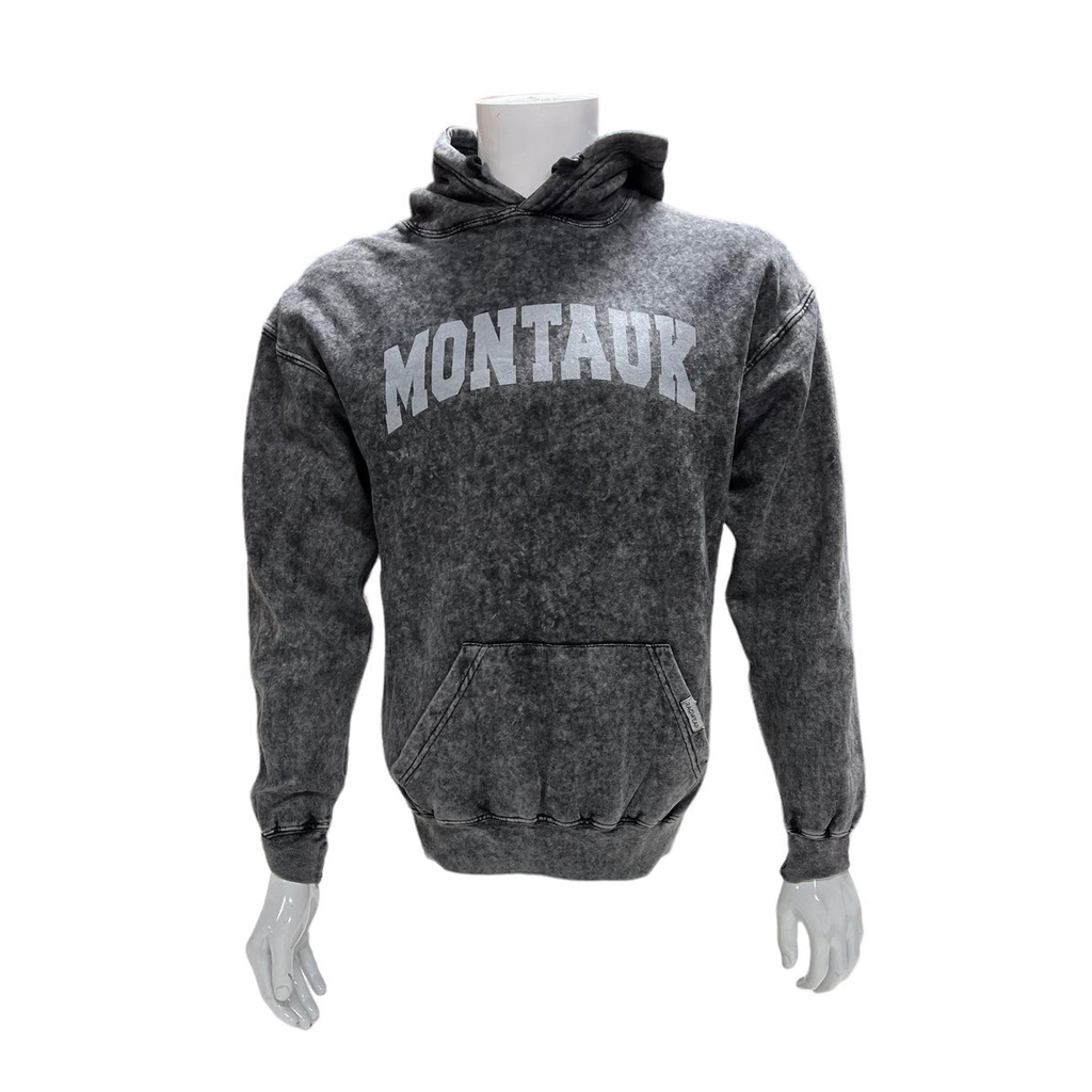Adult Unisex Distressed Montauk Hooded Pullover