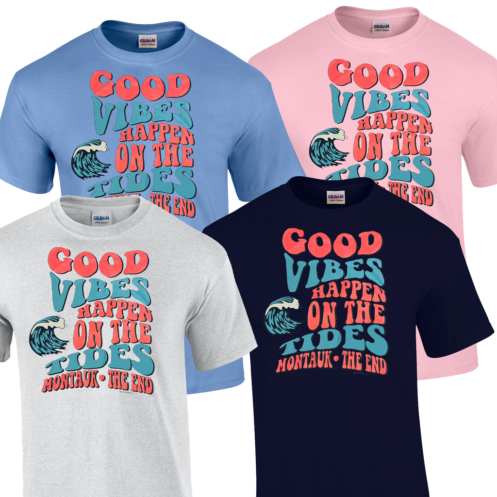 Montauk Surf and Sports Do It Your Way Good Vibes Adult Short Sleeve Shirt