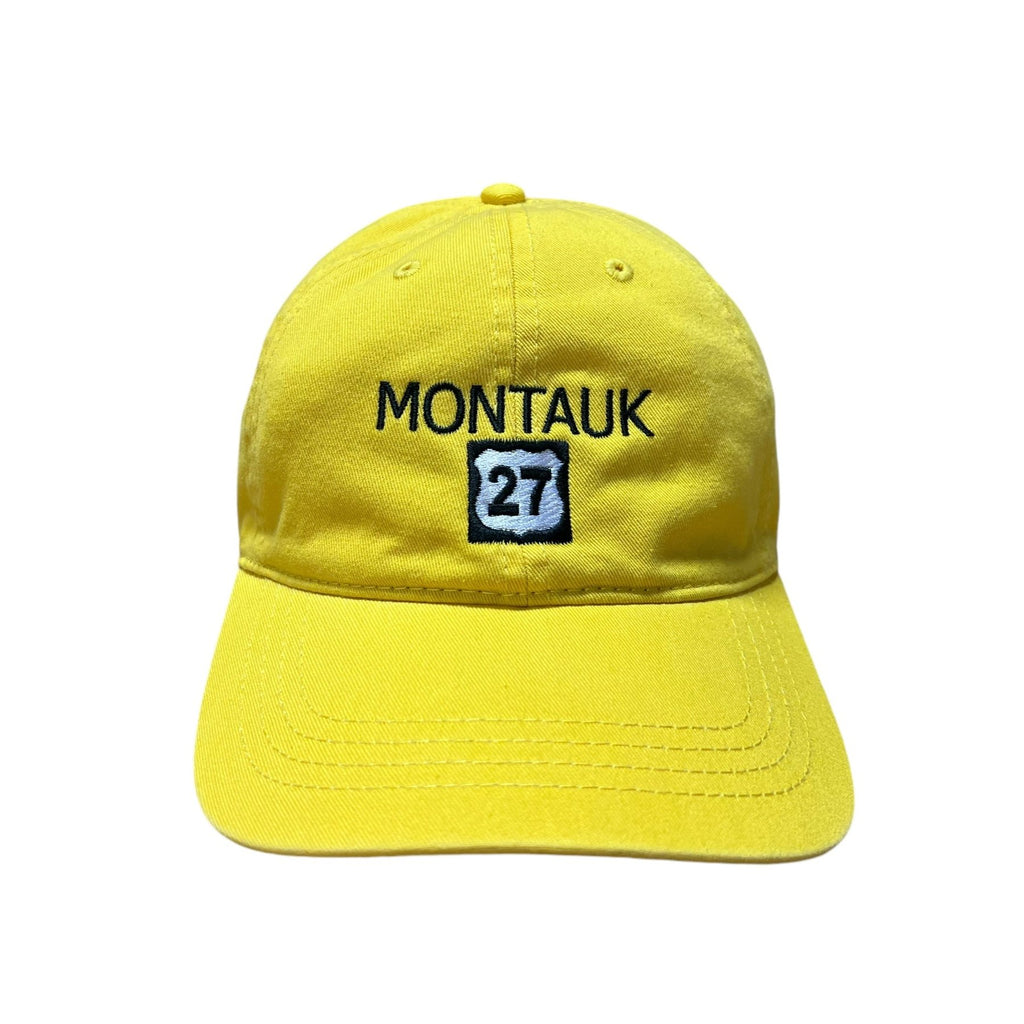 Adult Unisex Montauk Surf and Sports Embroidered Montauk The End Route 27 Highway Hat