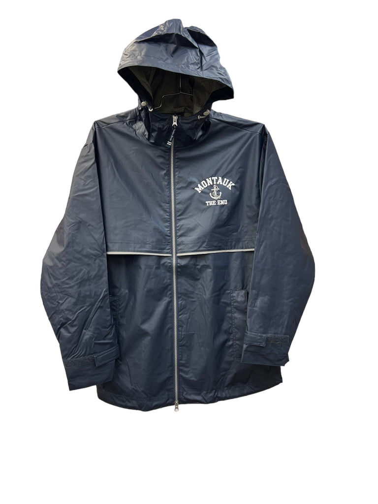 Adult Embroidered Charles River Montauk The End Anchor Waterproof Jacket