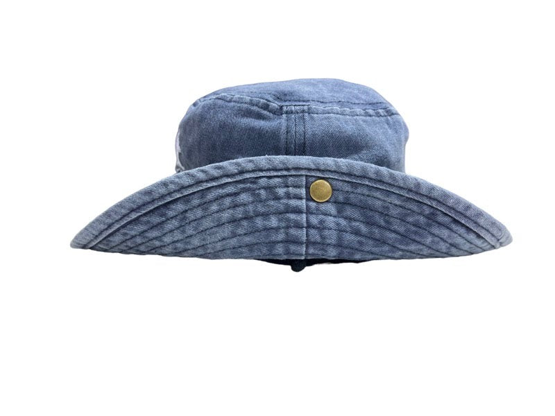 Montauk The End Est. 1660 Crossed Oars Embroidered Bucket Hat