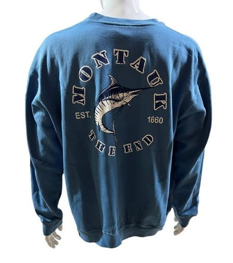 Adult Montauk The End Marlin Pullover Crewneck