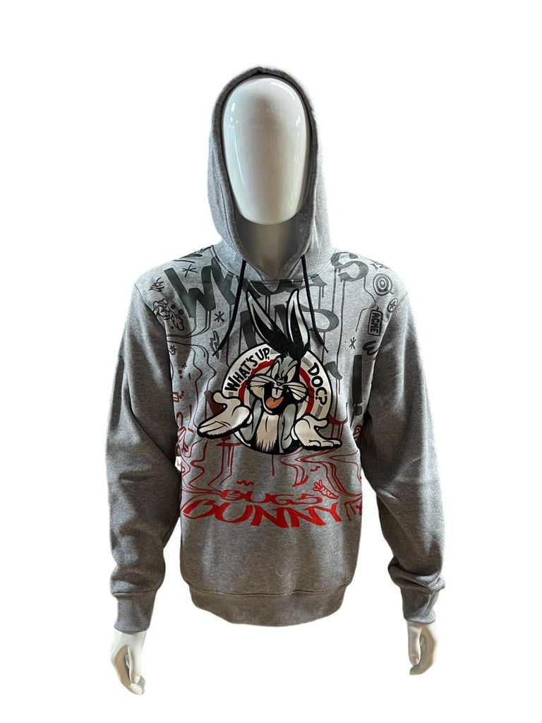 Southpole Adult Looney Tunes Bugs Bunny What's Up Doc Hooded Pullover