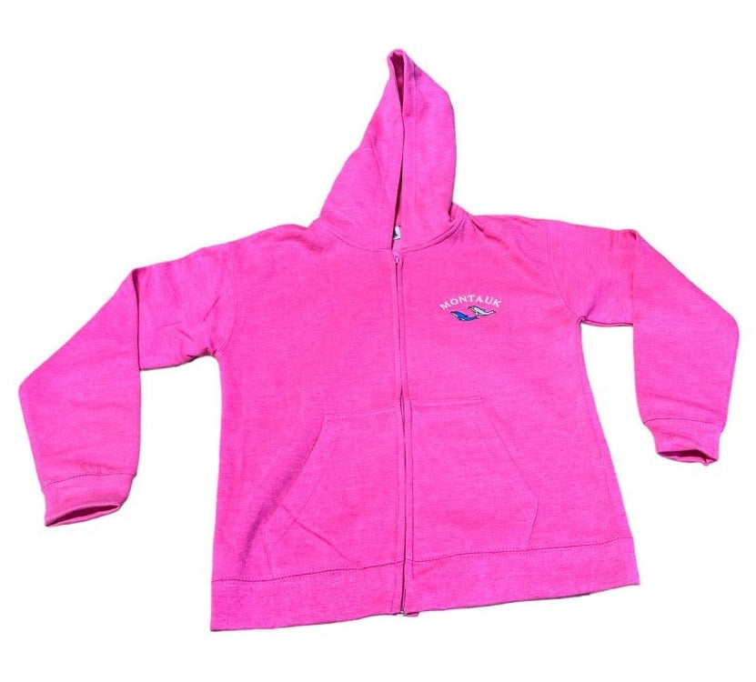 Youth Montauk Dolphins Zip-Up Hoodie