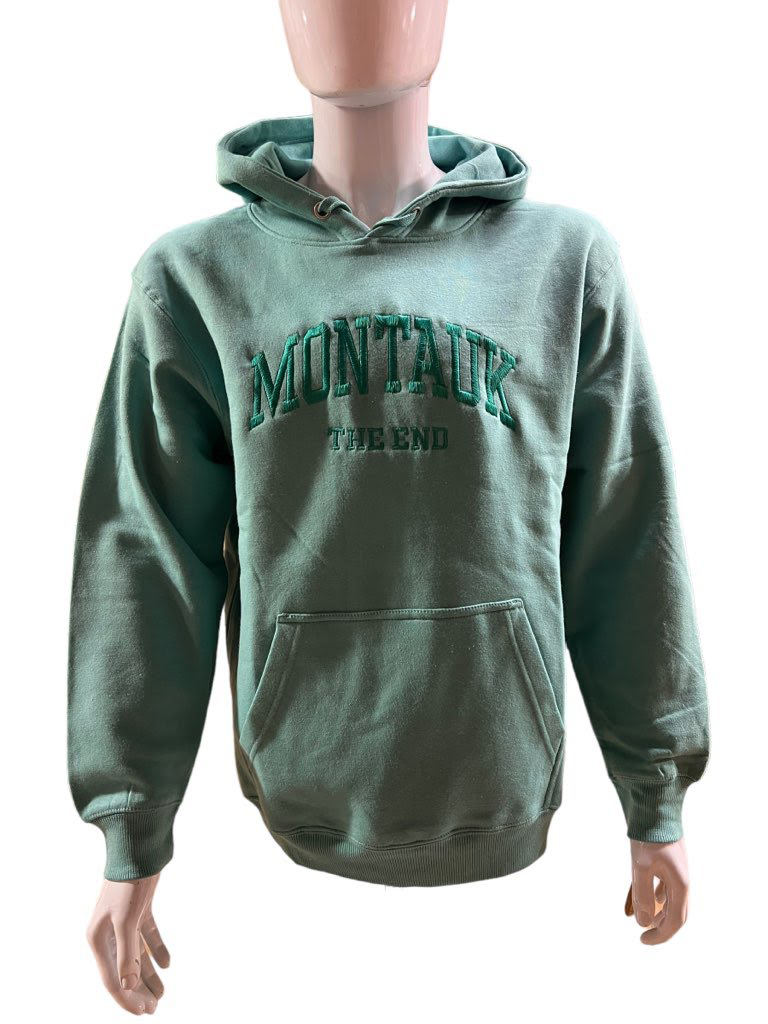 Adult Embroidered Montauk The End Ultra Soft Pullover Fleece