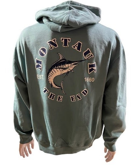 Adult Montauk The End Marlin Pullover Hoodie