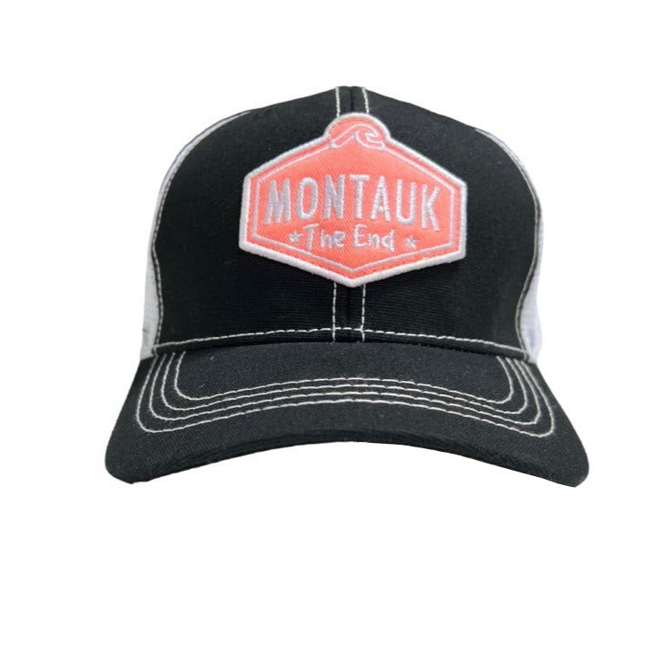 Montauk Surf and Sports Montauk The End Patch Logo in Black