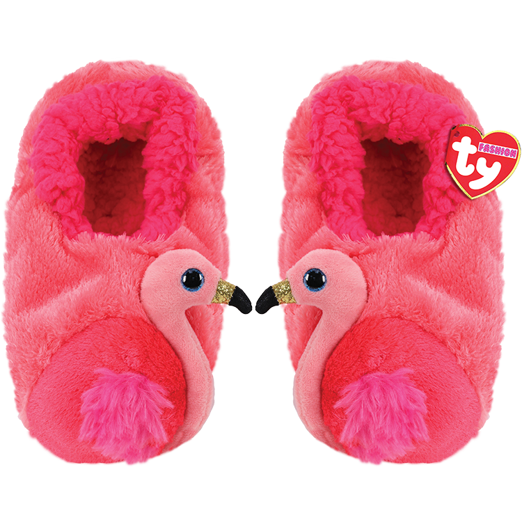 TY Gilda the Flamingo Girls Slippers