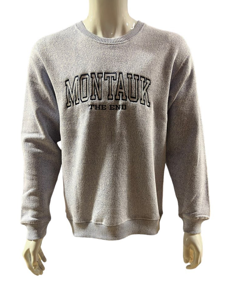 Adult Montauk The End Embroidered Nantucket Pullover Crewneck