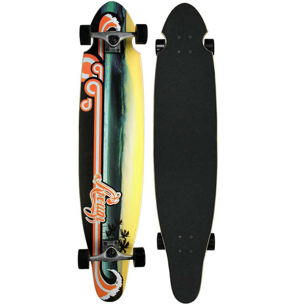 Krown Unisex Kick Tail Wave Skateboard, Adult, Multi, OS