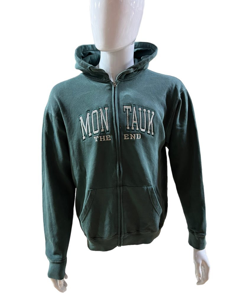 Adult Montauk The End Embroidered Zip-Up Hoodie