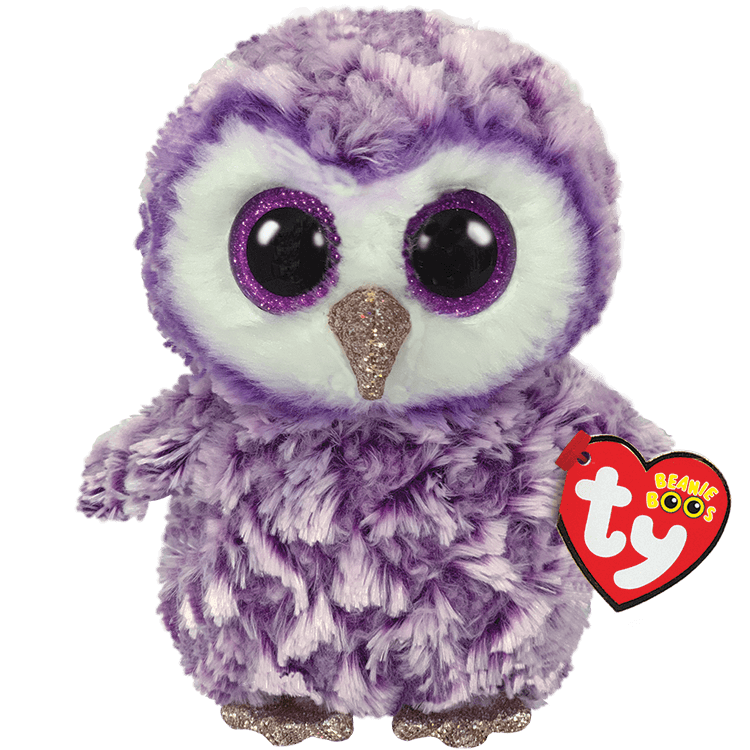 TY Moonlight the Purple Owl Beanie Boo