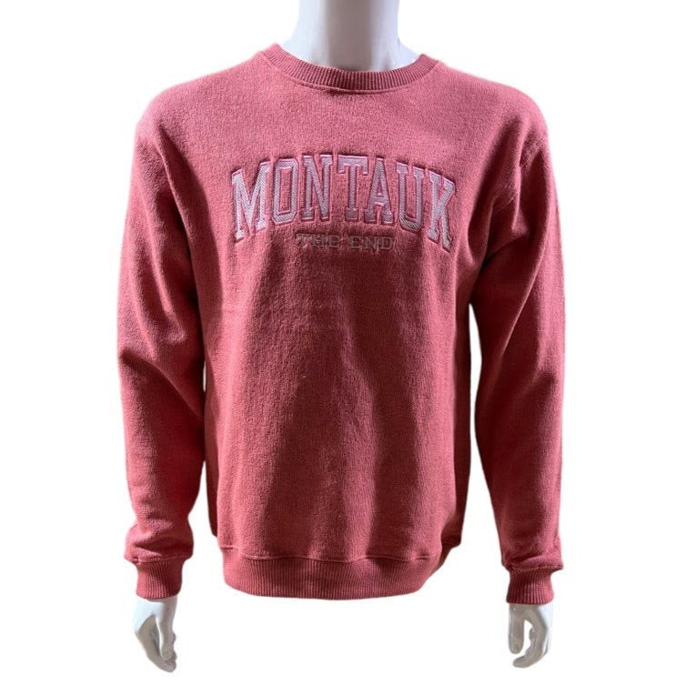 Adult Montauk The End Embroidered Nantucket Pullover Crewneck