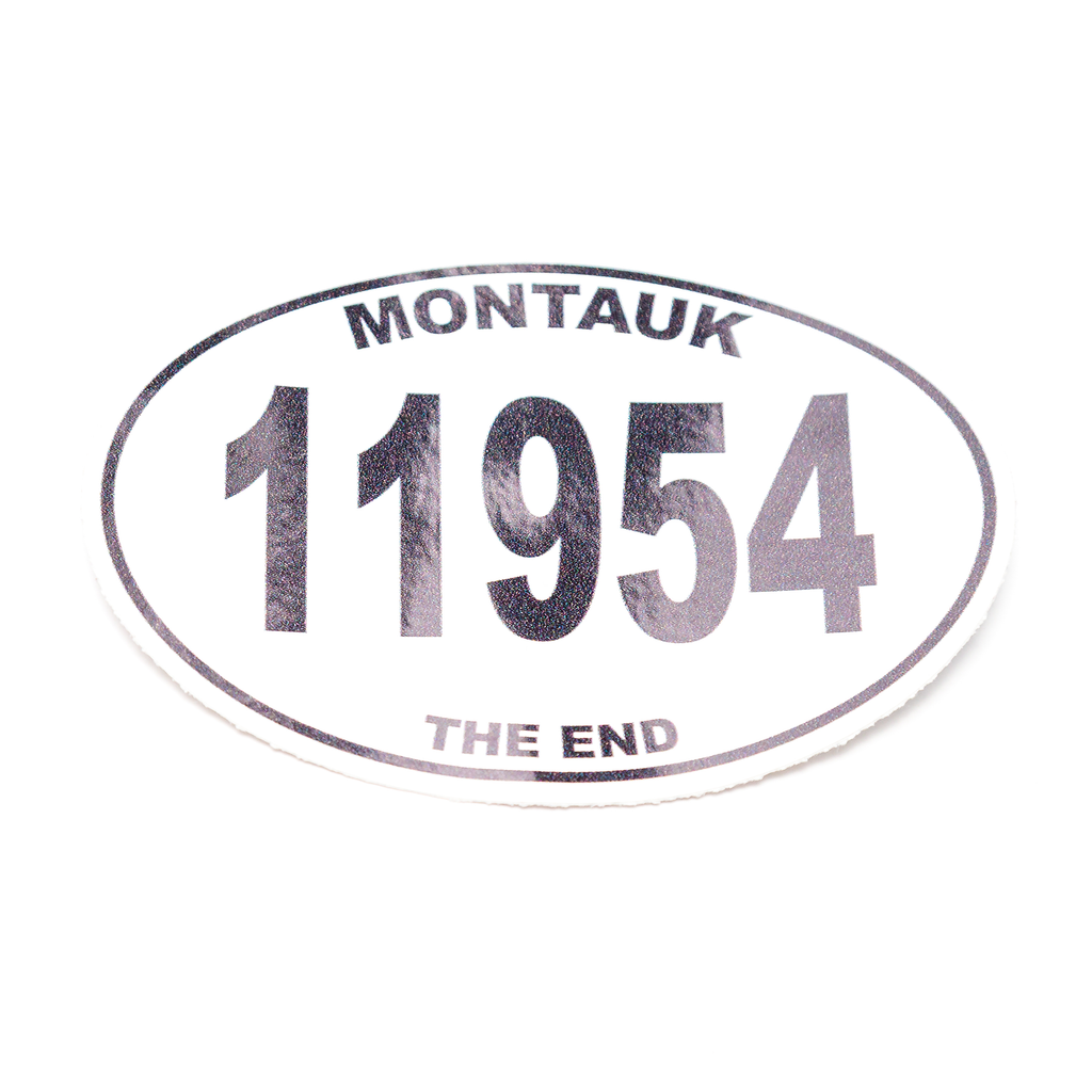 Montauk The End Zipcode Sticker