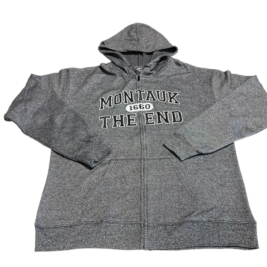 Adult Unisex Montauk The End 1660 TE/MAX Hooded Zip-up in Black Heather