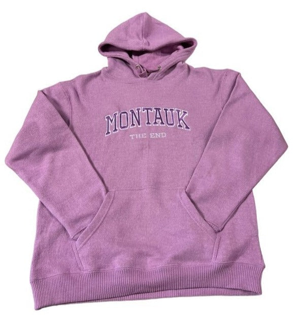 Adult Ragwear Montauk The End Embroidered Nantucket Pullover Hoodie in Lilac