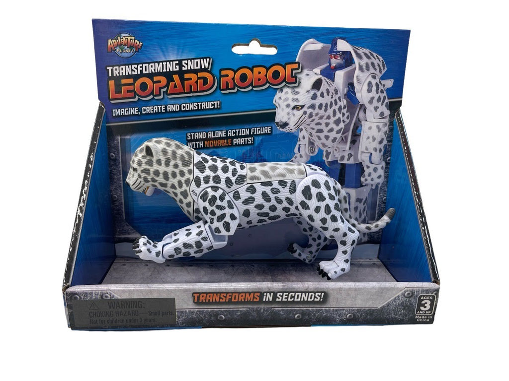 Fun Stuff Adventure Planet Transforming Snow Leopard Robot