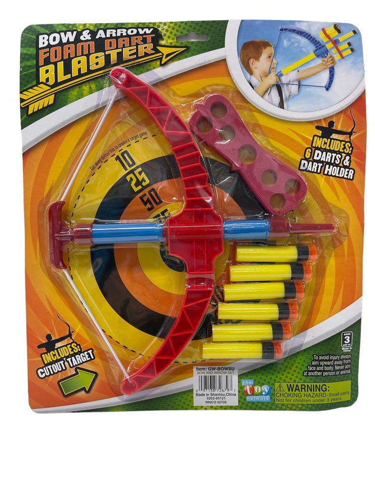 The Toy Network Bow & Arrow Foam Dart Blaster Set
