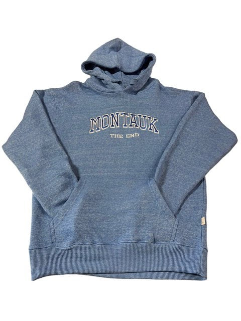 Adult Ragwear Montauk The End Embroidered Nantucket Pullover Hoodie in Marine Blue