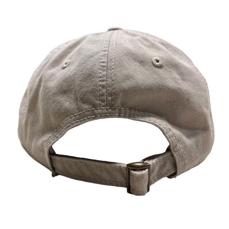 Cap America Montauk The End Embroidered Adjustable Twill Hat in Khaki