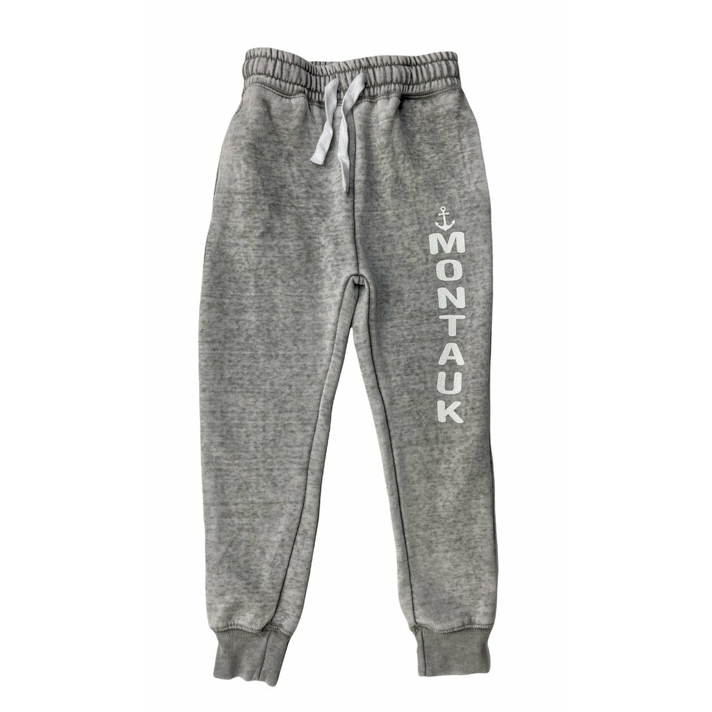 Joggers, Montauk Anchor, Drawstring with Pockets, Youth, Denim Charcoal.