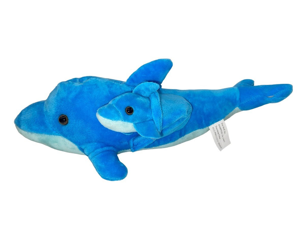Mother and Baby Dolphins Plush Stuffed Animal