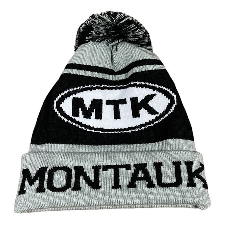 MTK Montauk Beanie in Grey and Black